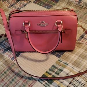 Coach Rowan coral crossbody purse